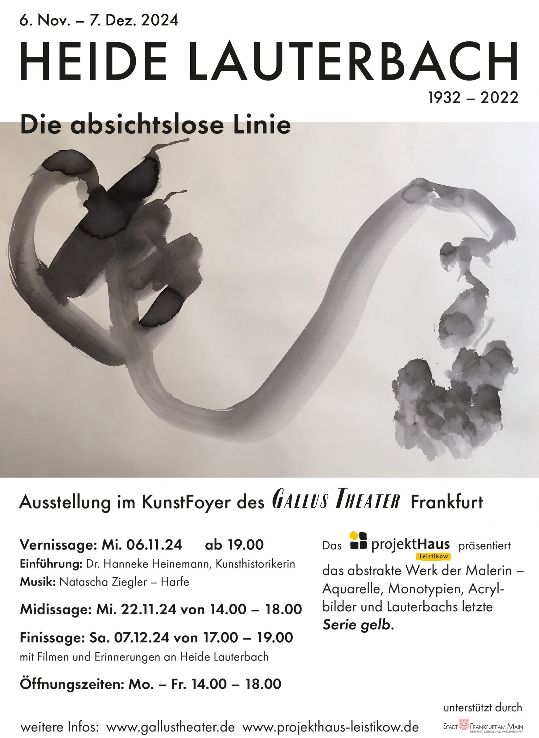 Ausstellung im Gallus Theater verlängert bis zum 20.12.2024!!